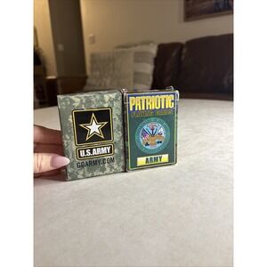 US Army Playing Cards Bundle Bicycle Patriotic Series & Digital Camo GoArmy Deck